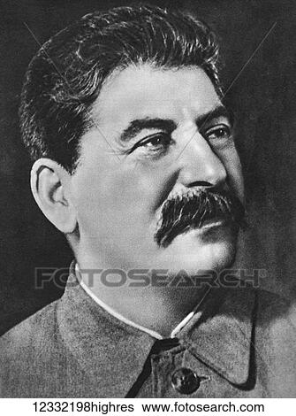 Stock Photograph - The Illustrated London News 1941. World war II. Portrait, Jospeh Stalin, Russias leader. Fotosearch