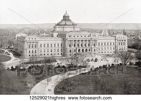 The Library of Congress, Washington D. C., United States of America, seen here c. 1911, it is now known as The Thomas Jefferson Building. From The Wonders of the World, published c. 1911. View Large Photo Image Stock Photograph - The Library of Congress, Washington D. C., United States of America, seen here c. 1911, it is now known as The Thomas Jefferson Building. From The Wonders of the World, published c. 1911.. Fotosearch