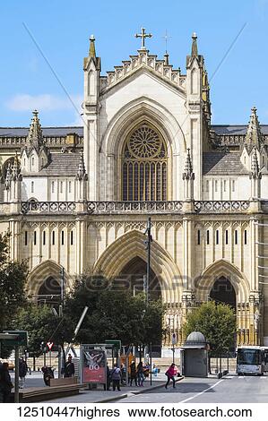 Stock Photograph - The New Cathedral; Vitoria-Gasteiz, Alava, Pais Vasco, Spain. Fotosearch