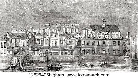 The Palace of Whitehall, Westminster, London, England as it appeared before the fire of 1691. From Old England: A Pictorial Museum, published 1847. View Large Photo Image Stock Photograph - The Palace of Whitehall, Westminster, London, England as it appeared before the fire of 1691. From Old England: A Pictorial Museum, published 1847.. Fotosearch