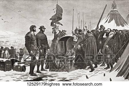 Stock Photograph - The Siege of Metz during the Italian War of 155159, October 1552 - January 1553. From Hutchinson's History of the Nations, published 1915.. Fotosearch