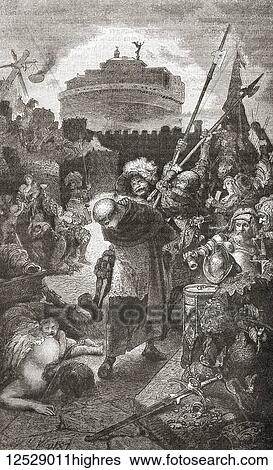 The taking of Rome by the Landsknechte, 1527. The German Landsknechts, aka Landsknechte were mercenary soldiers in the late 15th to early 16th century. From Ward and Lock's Illustrated History of the World, published c. 1882. View Large Photo Image Stock Photograph - The taking of Rome by the Landsknechte, 1527. The German Landsknechts, aka Landsknechte were mercenary soldiers in the late 15th to early 16th century. From Ward and Lock's Illustrated History of the World, published c. 1882.. Fotosearch