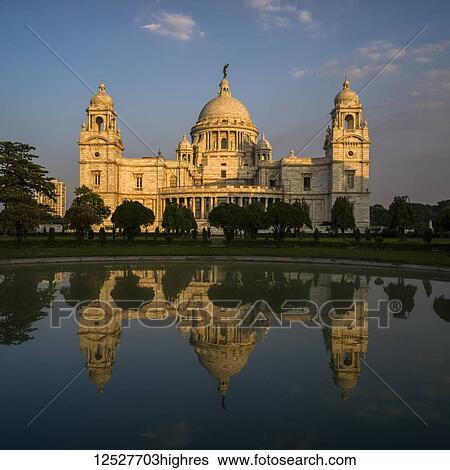The Victoria Memorial, dedicated to the memory of Queen Victoria; Kolkata, West Bengal, India View Large Photo Image Stock Photograph - The Victoria Memorial, dedicated to the memory of Queen Victoria; Kolkata, West Bengal, India. Fotosearch