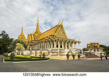 Throne hall inside the Royal Palace complex; Phnom Penh, Cambodia View Large Photo Image Stock Photograph - Throne hall inside the Royal Palace complex; Phnom Penh, Cambodia. Fotosearch