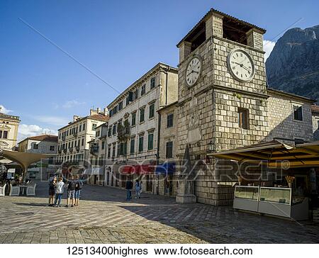 Tourists on a street in the town of Kotor, on the coast of the Bay of Kotor; Kotor, Kotor Municipality, Monte View Large Photo Image Stock Photograph - Tourists on a street in the town of Kotor, on the coast of the Bay of Kotor; Kotor, Kotor Municipality, Monte. Fotosearch