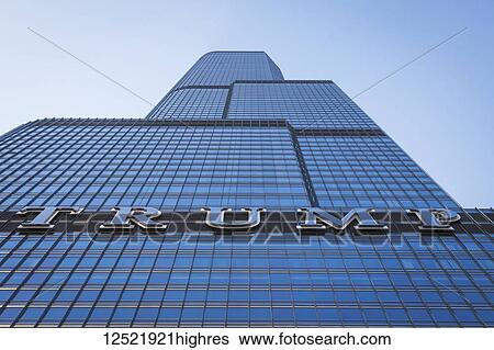 Stock Photograph - Trump International Hotel and Tower; Chicago, Illli0is, United States of America. Fotosearch