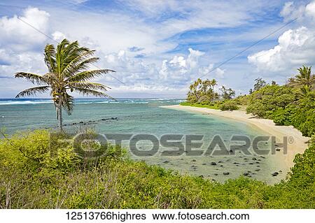 Stock Photograph - Twenty Mile Beach on the island of Molokai; Molokai, Hawaii, United States of America. Fotosearch