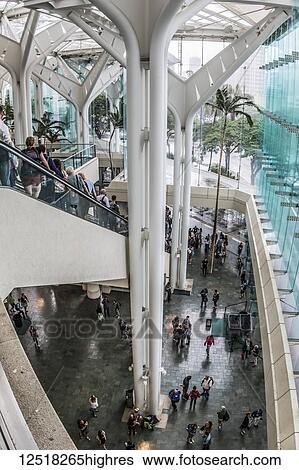 Upper level overview of the Hawaii Convention Center foyer, Waikiki; Honolulu, Oahu, Hawaii, United States of America View Large Photo Image Stock Photograph - Upper level overview of the Hawaii Convention Center foyer, Waikiki; Honolulu, Oahu, Hawaii, United States of America. Fotosearch