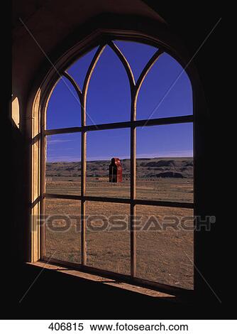 Stock Photography - Window frame grain elevator. Fotosearch
