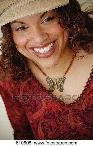 Woman smiles View Large Photo Image Stock Photography - Woman smiles. Fotosearch