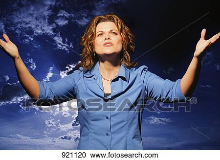 Woman worshipping View Large Photo Image Stock Image - Woman worshipping. Fotosearch