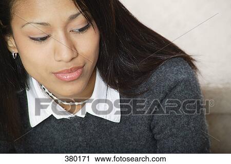Stock Image - Woman's face. Fotosearch