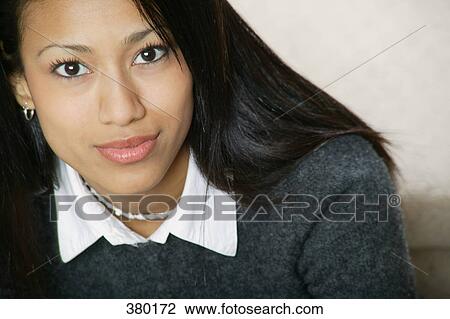 Stock Image - Woman's face. Fotosearch