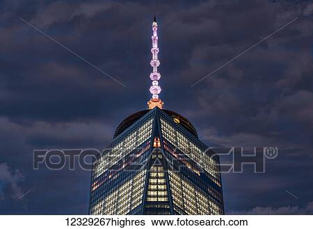 World Trade Center And Antenna At Twilight; New York City, New York, United States Of America View Large Photo Image Stock Photograph - World Trade Center And Antenna At Twilight; New York City, New York, United States Of America. Fotosearch