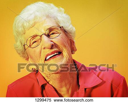 Stock Photography - A smiling woman. Fotosearch