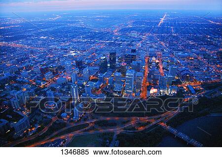 Stock Photography - A view of downtown. Fotosearch