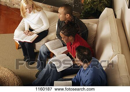 Bible study in progress View Large Photo Image Stock Photo - Bible study in progress. Fotosearch