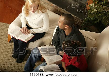Stock Photo - Bible study in progress. Fotosearch