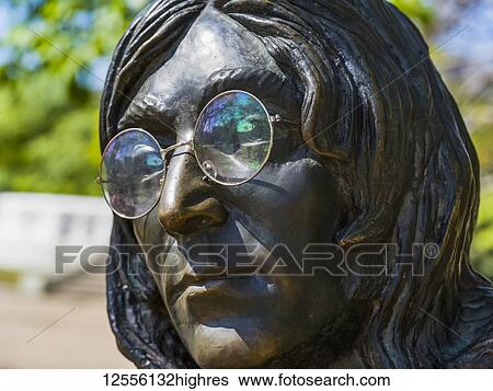 Close-up of the sttatue of John Lennon, John Lennon Park; Havana, Cuba View Large Photo Image Stock Photograph - Close-up of the sttatue of John Lennon, John Lennon Park; Havana, Cuba. Fotosearch