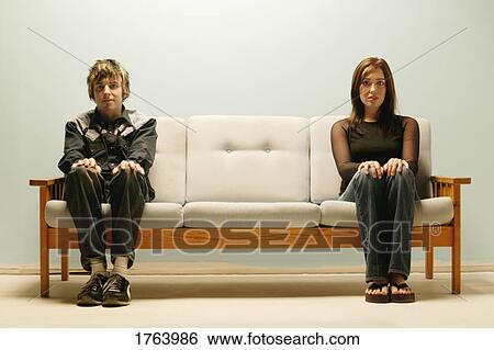 Stock Photograph - Couple experience distance. Fotosearch