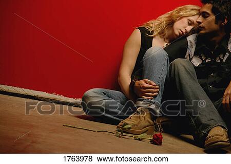 Couple hanging out View Large Photo Image Stock Photo - Couple hanging out. Fotosearch