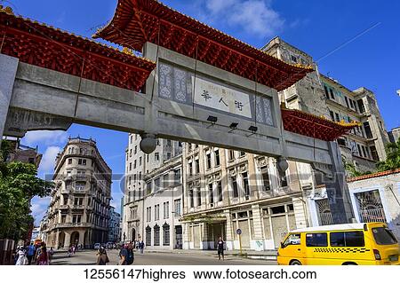 Entrance to Chinatown; Havana, Cuba View Large Photo Image Stock Photograph - Entrance to Chinatown; Havana, Cuba. Fotosearch