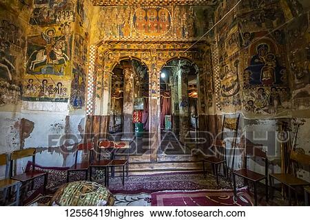 Ethiopian Orthodox ecclesiastical frescos, depicting biblical scenes, in the interior of Abreha we Atsbeha rock-hewn church; Tigray Region, Ethiopia View Large Photo Image Stock Photograph - Ethiopian Orthodox ecclesiastical frescos, depicting biblical scenes, in the interior of Abreha we Atsbeha rock-hewn church; Tigray Region, Ethiopia. Fotosearch