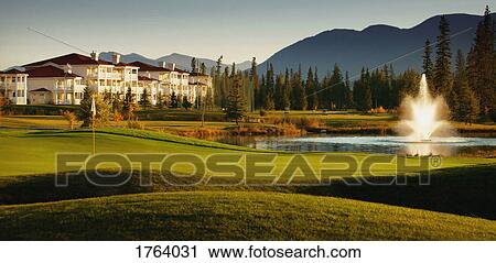 Golf resort View Large Photo Image Stock Image - Golf resort. Fotosearch