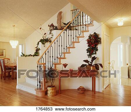Stock Image - Inside a show home. Fotosearch
