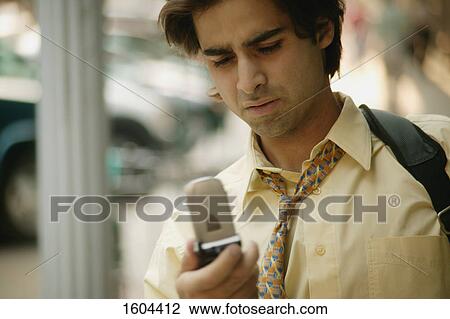 Stock Image - Man with cell problems. Fotosearch