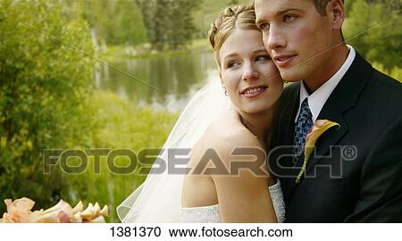Stock Image - Married couple portrait. Fotosearch