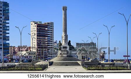 Stock Photograph - Monument to the Victims of the USS Maine; Havana, Cuba. Fotosearch