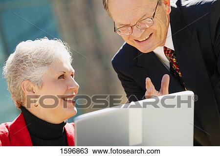 Stock Image - Pleased about results. Fotosearch