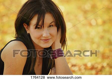 Stock Photo - Portrait of a woman. Fotosearch