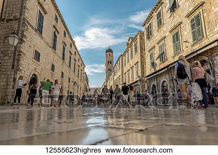 Stradun or main street; Dubrovnik; Dubrovnik-Neretva County, Croatia View Large Photo Image Stock Photograph - Stradun or main street; Dubrovnik; Dubrovnik-Neretva County, Croatia. Fotosearch