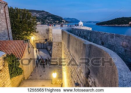 Street inside the City Walls; Dubrovnik, Dubrovnik-Neretva County, Croatia View Large Photo Image Stock Photograph - Street inside the City Walls; Dubrovnik, Dubrovnik-Neretva County, Croatia. Fotosearch