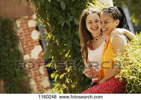 Two teenage girls View Large Photo Image Stock Photo - Two teenage girls. Fotosearch