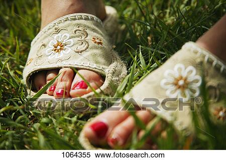 Stock Photography - Walking in the grass. Fotosearch
