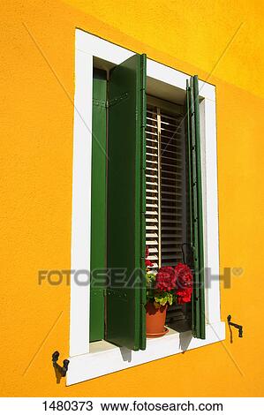 Window View of Colorful Home Island of Burano Venetian Lagoon Italy View Large Photo Image Stock Image - Window View of Colorful Home Island of Burano Venetian Lagoon Italy. Fotosearch