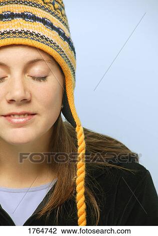 Woman with toque View Large Photo Image Stock Image - Woman with toque. Fotosearch