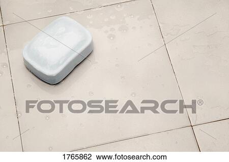 Stock Image - A bar of soap. Fotosearch