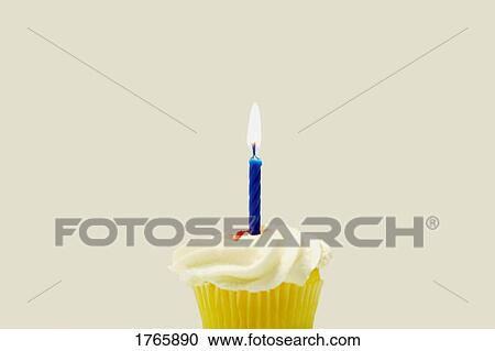 Stock Image - A cupcake. Fotosearch
