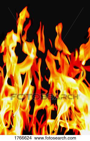 Picture - A fire. Fotosearch