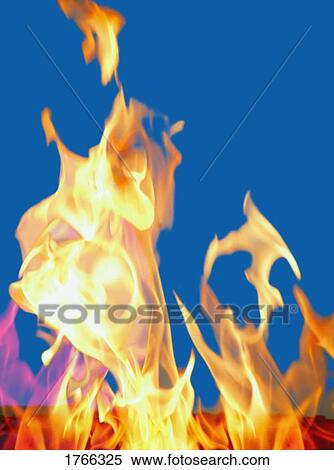 Stock Photography - A fire. Fotosearch