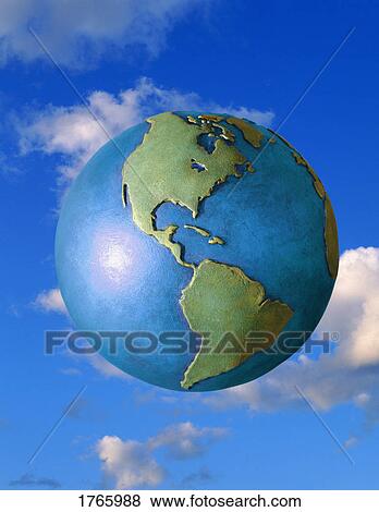 A globe in the sky View Large Photo Image Stock Photo - A globe in the sky. Fotosearch