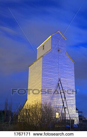 Stock Image - A grain elevator. Fotosearch