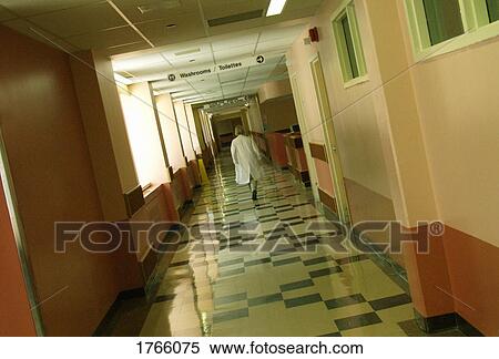Stock Photography - A hospital hallway. Fotosearch