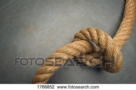 Stock Image - A knot in the rope. Fotosearch