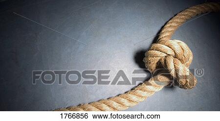 Stock Photograph - A knot in the rope. Fotosearch