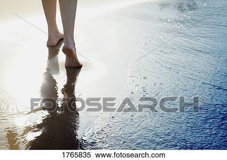 Stock Photography - A peaceful walk on the beach. Fotosearch